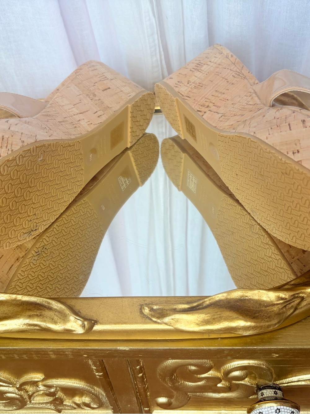 Stuart Weitzman Dayna Adobe Wedges 10 NWOB - Picture 5 of 5
